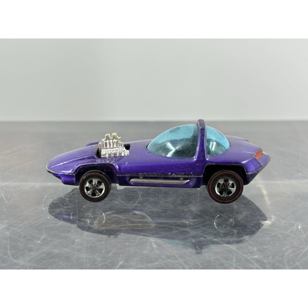 Hot Wheels Redline Silhouette 1967 Purple Gray Interior Made In Hong Kong - Picture 4 of 8